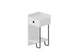 Kinder-nachttisch Sirius Nightstand Left Module 32/61/30 cm Weiss