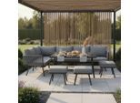 Gartenlounge In Grau "camilla" 6-teilig