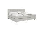 Boxspringbett Primo Hellgrau Ca. 220x200cm 220/200 cm Hellgrau