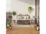 Loungeset "mario", Modular, Inkl. Auflage, Outdoorgewebe 5-teilig
