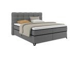 Boxspringbett Carmen C Dunkelgrau Ca. 180x200cm 180/200 cm Dunkelgrau