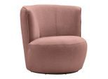 Sessel Jasima Rose Drehbar Chenille Rosa