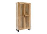 Garderobenschrank Everest Naturfarben/schwarz 88/187/40 cm