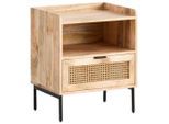 Nachttisch Wl6.806 50/60/40 cm massiv Mangoholz Naturfarben