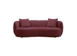 Bigsofa Leonas Bordeaux Textil Bordeaux