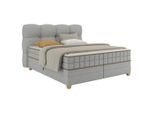 Boxspringbett Bianco Taupe Ca. 160x200cm 160/200 cm Taupe
