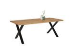 Esstisch In Wildeiche Holz 200/100/75 cm