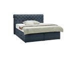 Boxspringbett Belano Dunkelblau Ca. 180x200cm 180/200 cm Dunkelblau