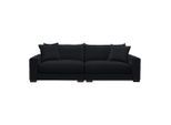 Bigsofa Pedro Schwarz Holz, Metall, Kunststoff, Textil, Holzwerkstoff Schwarz