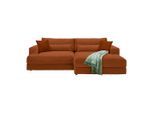 Ecksofa Fabiona Rechts Rostfarben Rostfarben
