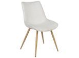 Stuhl Lou Beige/eichefarben Chenille