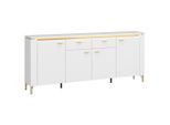 Sideboard Lazio Weiss B: 200,3 Cm 200,3/87,3/40 cm 2 Schublade(n)