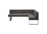 Eckbank Canon Li. In Anthrazit Holz, Metall, Textil Anthrazit