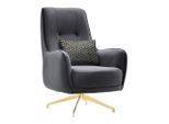 Sessel Aile In Schwarz/goldfarben Samt Schwarz