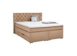 Boxspringbett Chester Terracotta Ca. 180x200cm 180/200 cm Terracotta
