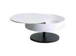 Couchtisch Suvos Schwarz/weiss Metall, Holzwerkstoff 79/79/40 cm