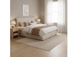 Boxbett Melina Ca. 180x200cm Beige Mit Topper 180/200 cm Beige