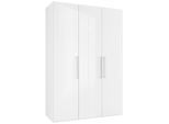 Drehtürenschrank In Weiss 147/219/60 cm Weiss