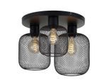 Deckenleuchte Drato Schwarz/gold Max. 25 Watt 40/23 cm
