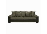 Bigsofa Matteo Olivgrün Holz Olivgrün