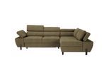 Ecksofa Molina Mini Olivgrün Webstoff Olivgrün