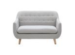 Sofa Hellgrau, "dilly" Leinenoptik Hellgrau