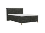 Boxbett Veloria Schwarz Ca. 140x200cm 140/200 cm Schwarz