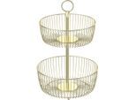 Obstschale Ivana Goldfarben 28,6/43,8 cm