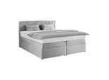 Boxspringbett Rossa In Grau Ca. 160x200cm 160/200 cm Grau
