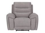 Relaxsessel In Grau Holz, Textil Grau
