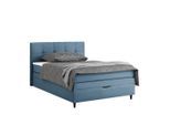 Boxspringbett Miami In Dunkelblau Ca. 120x200cm 120/200 cm Dunkelblau