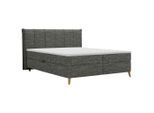 Boxbett Veloria Anthrazit Ca. 160x200cm 160/200 cm Anthrazit