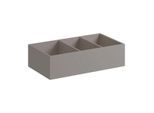 Geberit Xeno² Schubladeneinsatz 500527001 37,3x6,2x20,8cm, H-Teilung, Melamin Holzstruktur/sculturagrau