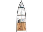 Regal In Naturfarben Massiv 56/187/37 cm