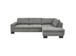 Ecksofa Lando Grau Chenille Grau