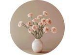 Metallbild Pink Flowers