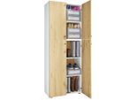 Kleiderschrank Lona Xxl 5 Dt Weiss, Honigeiche
