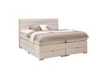 Boxspringbett London Creme Ca. 180x200cm 180/200 cm Creme