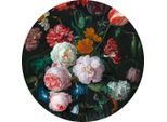 Metallbild Stilleben Mit Blumen In Vase