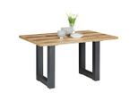 Esstisch In Eichefarben Holzwerkstoff 140/90/76 cm