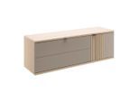 Hängeelement Pisa Taupe/eichefarben , 133/43/38 cm ,