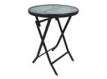 Gartentisch Sonlas L 920588 Ø55cm Metall, Glas Anthrazit rund