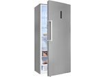 EXQUISIT Gefrierschrank "GS600-NF-H-040E inoxlook", Energieeffizienz: E (A-G), silber (silberfarben), B:84cm H:189cm T:75cm, Gefrierschränke