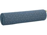 Nackenkissen PAIDI "in verschiedenen Farben, gepunktet, 85 cm, Baumwolle, Bettkantenschutz", night blau, L:85cm Ø:20cm, Baumwolle, Funktionskissen, Aufsteckkissen, abnehmbarer und waschbarer Bezug, Rückenkissen