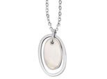 Kette mit Anhänger ADELIA´S "Damen Edelstahl Halskette mit Anhänger unbekannt cm", silber, Halsketten, Damen, Edelstahl