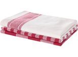 Geschirrtuch OTTO HOME "Ravven", rot, B:50cm L:70cm, 100% Baumwolle, Geschirrtücher, Geschirrtuch, 100 % Baumwolle, 70 × 50 cm, 3er-Set, Farbauswahl, Karo, Streifen