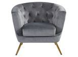 Ti'me , Grau , Metall, Textil , 89x78x83 cm ,
