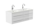 Mid.you , Weiß Hochglanz , Holzwerkstoff , 4 Schublade(n) Schubladen , 160 cm , hängend , Badezimmer, Badezimmermöbel, Badezimmerschränke, Waschtische