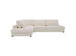 Livetastic , Beige , Textil , Füllung: Schaumstoff,Schaumstoff,Schaumstoff , L-Form, Ottomane links , 332x244 cm , Made in EU , seitenverkehrt erhältlich ,