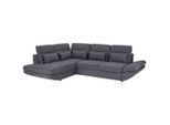 Luca Bessoni , Dunkelblau , Textil , Ottomane links, L-Form , 311x233 cm , Stoffauswahl, seitenverkehrt erhältlich , Wohnzimmer, Sofas & Couches, Wohnlandschaften, Ecksofas